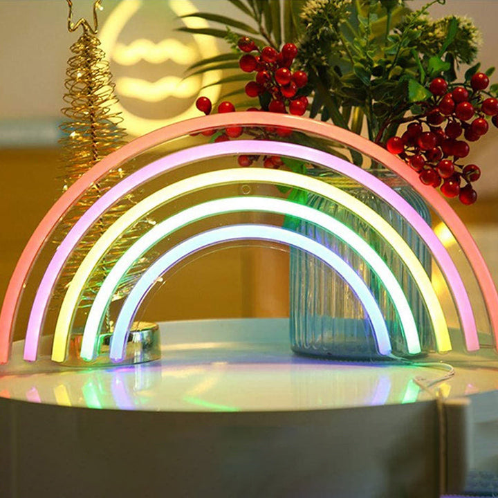 Skørter | Plastic Cartoon Shaped USB Wall Light Artistic LED Neon Night Lamp for Living Room