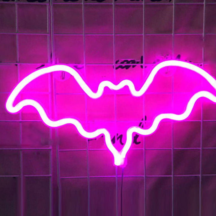 Skørter | Animal Bedroom LED Wall Lamp Plastic Artistic Neon Night Light in White