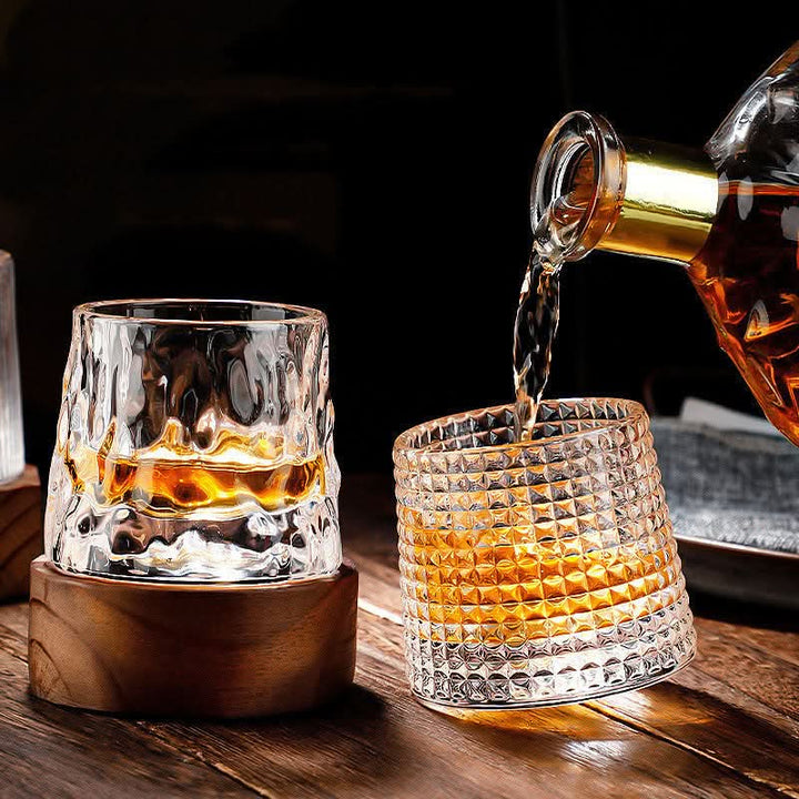 Lisslune | Spinning Japanese Edo Whiskey Glass Set