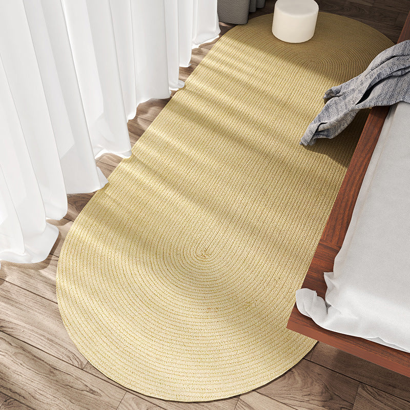 Lisslune | Fine Multicolor Solid Carpet Jute Lodge Carpet Easy Maintenance Durable Carpet for Bedroom