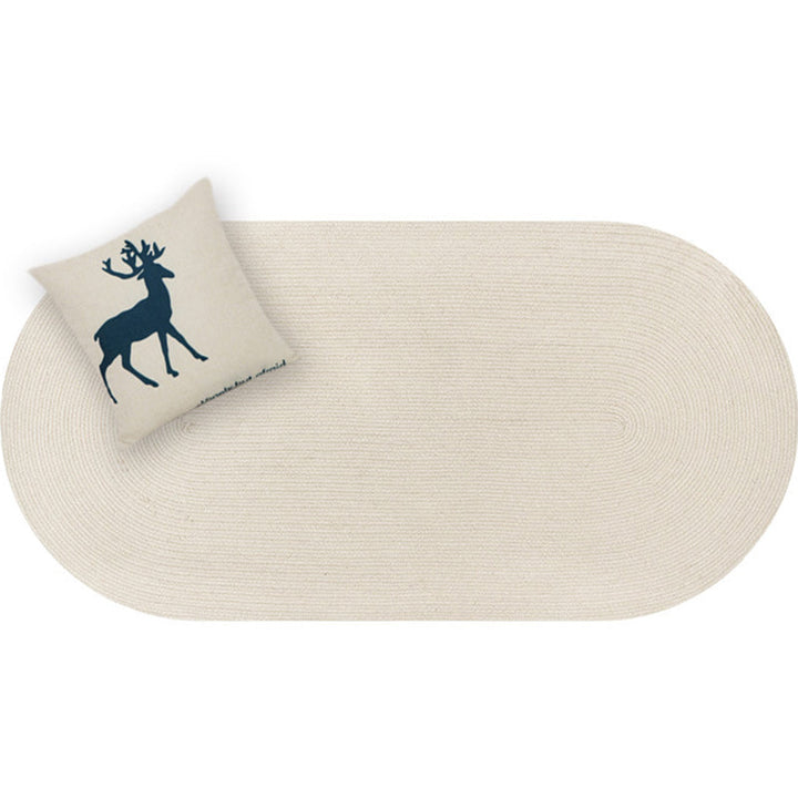 Lisslune | Fine Multicolor Solid Carpet Jute Lodge Carpet Easy Maintenance Durable Carpet for Bedroom