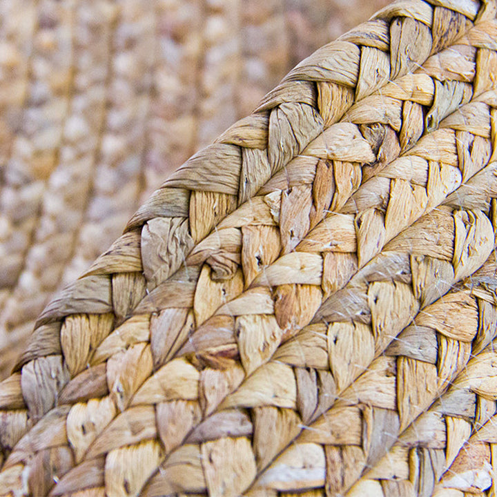 Lisslune | Multi-Color Living Room Rug Rustic Solid Color Carpet Natural Jute Pet Friendly Washable Non-Slip Mat Rug
