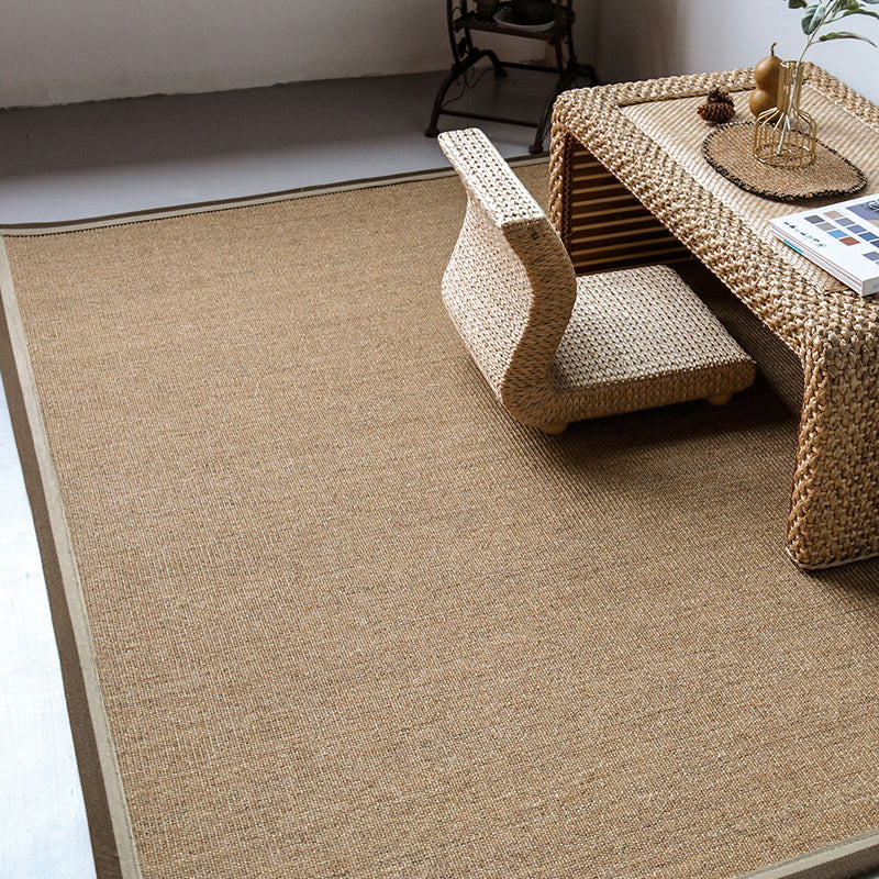 Lisslune | Multicolor Plain Mat Rug Sisal Woven Lodge Rug Non-Slip Backing Stain Resistant Machine Washable Area Carpet for Room