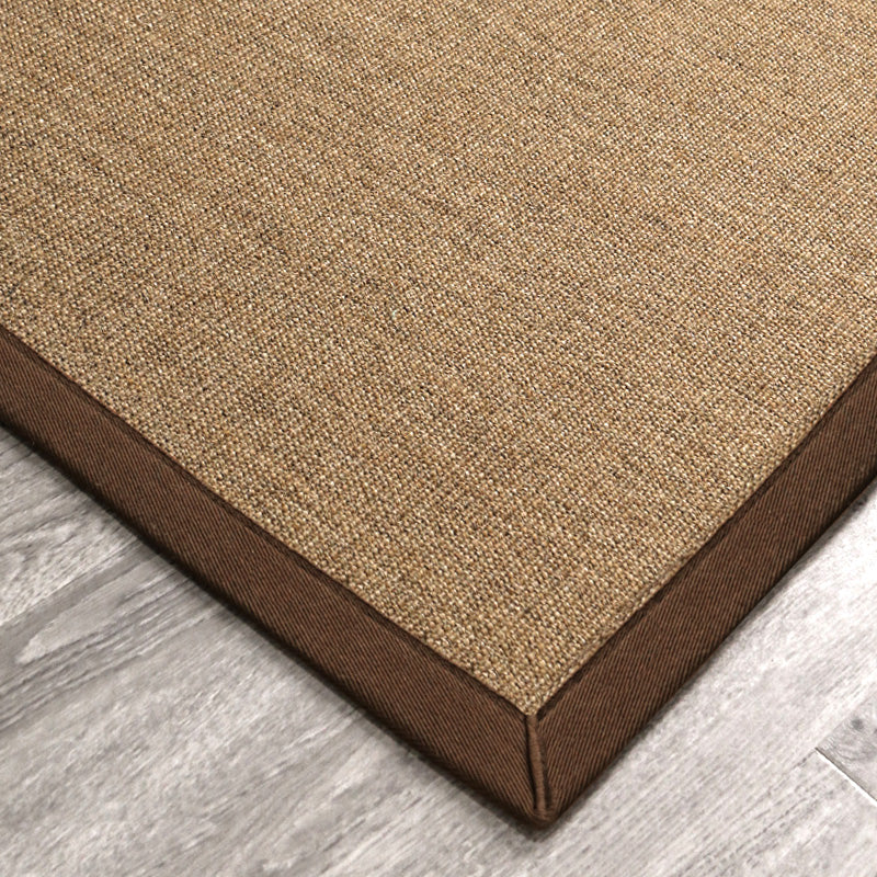 Lisslune | Multicolor Plain Mat Rug Sisal Woven Lodge Rug Non-Slip Backing Stain Resistant Machine Washable Area Carpet for Room