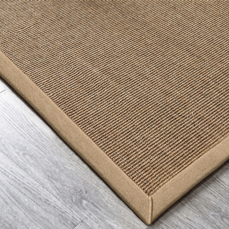 Lisslune | Multicolor Plain Mat Rug Sisal Woven Lodge Rug Non-Slip Backing Stain Resistant Machine Washable Area Carpet for Room