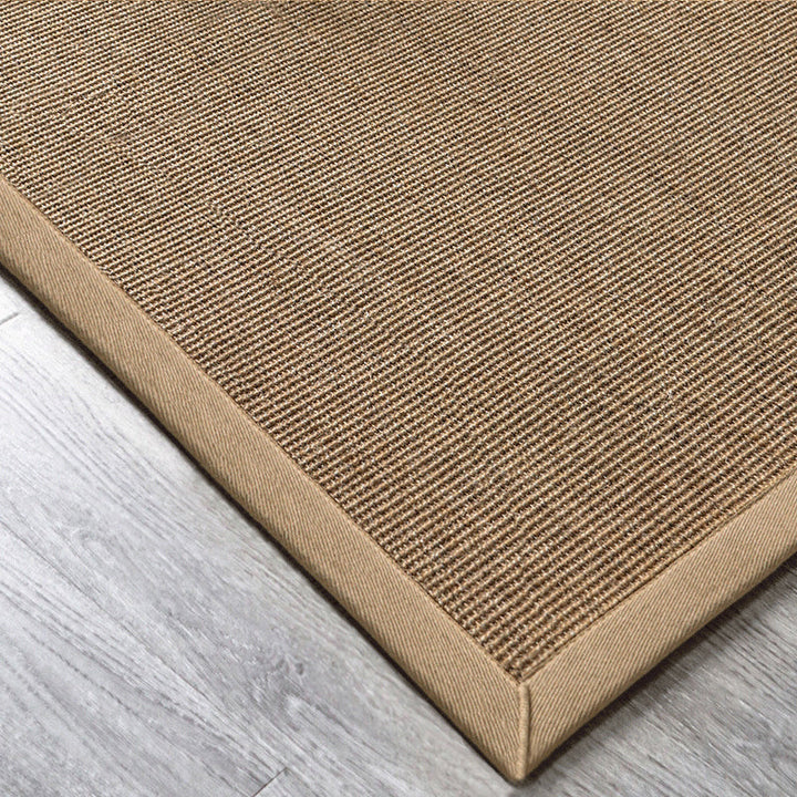 Lisslune | Multicolor Plain Mat Rug Sisal Woven Lodge Rug Non-Slip Backing Stain Resistant Machine Washable Area Carpet for Room