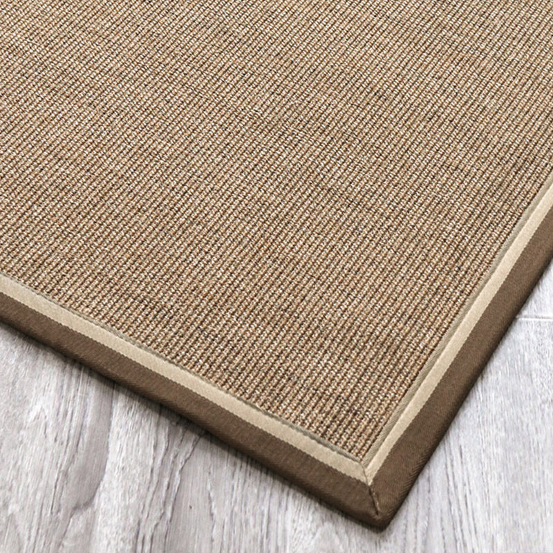 Lisslune | Multicolor Plain Mat Rug Sisal Woven Lodge Rug Non-Slip Backing Stain Resistant Machine Washable Area Carpet for Room