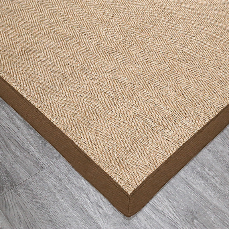 Lisslune | Multicolor Plain Mat Rug Sisal Woven Lodge Rug Non-Slip Backing Stain Resistant Machine Washable Area Carpet for Room