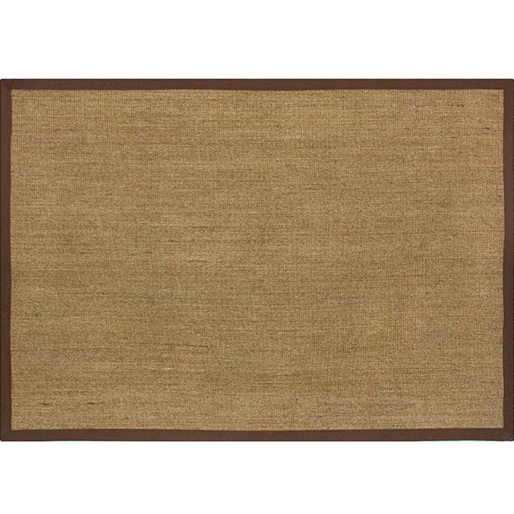 Lisslune | Multicolor Plain Mat Rug Sisal Woven Lodge Rug Non-Slip Backing Stain Resistant Machine Washable Area Carpet for Room