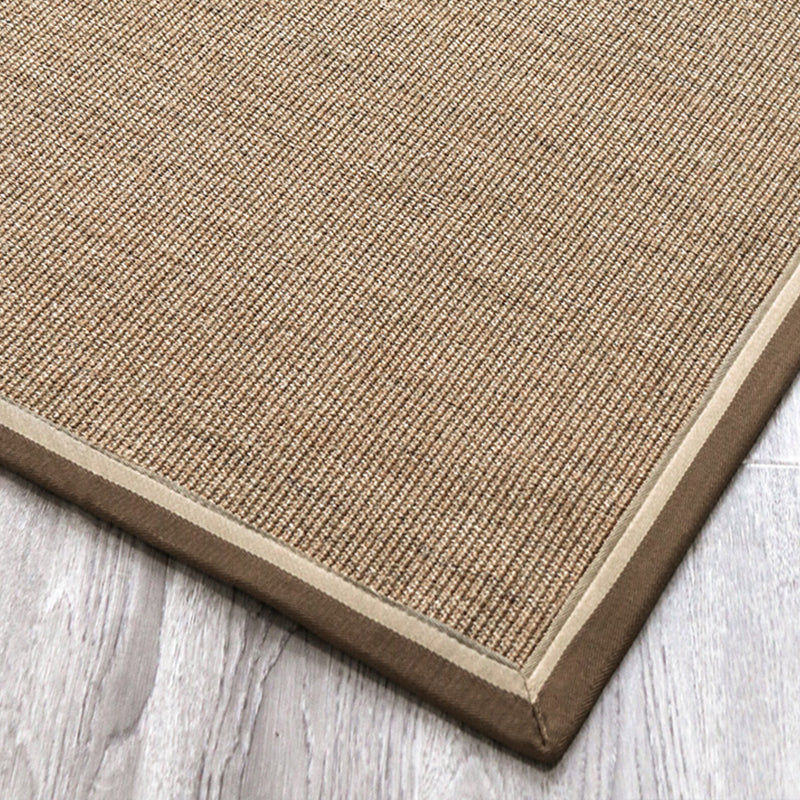 Lisslune | Multicolor Plain Mat Rug Sisal Woven Lodge Rug Non-Slip Backing Stain Resistant Machine Washable Area Carpet for Room