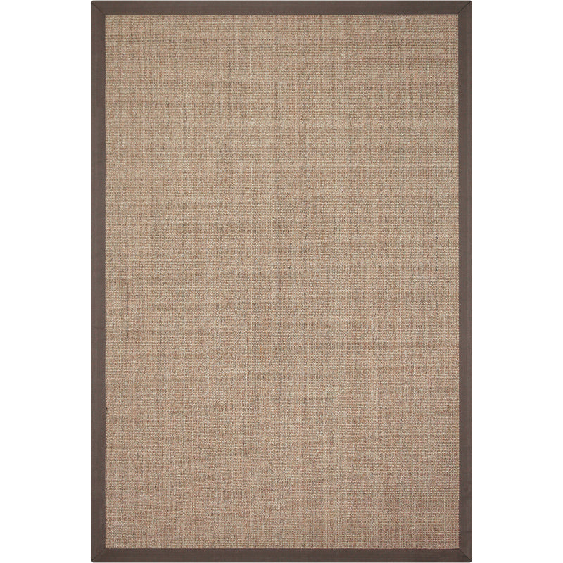 Lisslune | Brown Living Room Carpet Country Landscape Simple Carpet Sisal Non-slip Pet Friendly Washable Area Rug