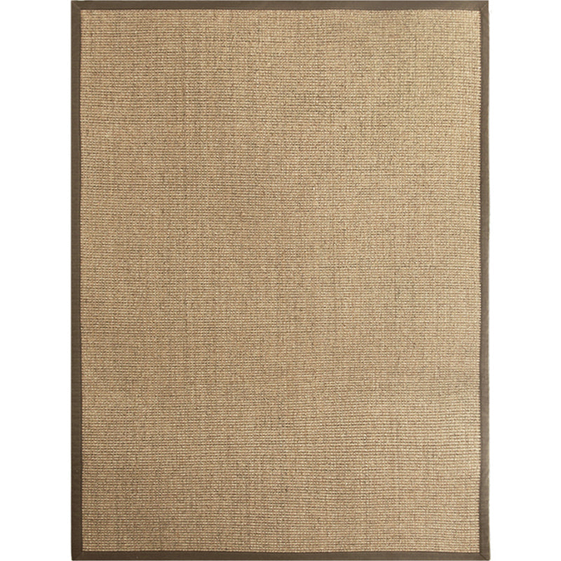 Lisslune | Premium Solid Area Rug Light Brown Wooden Style Carpet Sisal Non-Slip Pet-Friendly Machine Washable Rug for Home