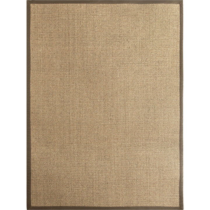 Lisslune | Premium Solid Area Rug Light Brown Wooden Style Carpet Sisal Non-Slip Pet-Friendly Machine Washable Rug for Home