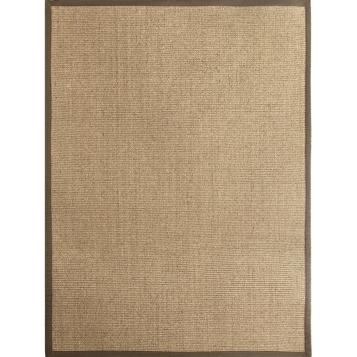 Lisslune | Premium Solid Area Rug Light Brown Wooden Style Carpet Sisal Non-Slip Pet-Friendly Machine Washable Rug for Home