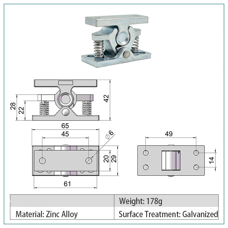 Lisslune | Solid Door Heavy Duty Drawer Latch