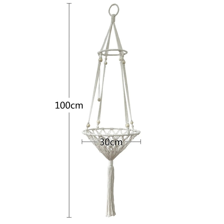 Lisslune | Spacious Macrame Pet Hammock - Stylish Hanging Swing Bed for Cats and Dogs, Cozy Home Accessory, Perfect Gift for Furry Friends