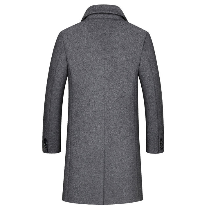 Men's Elegant and Warmer Wool Coat with Innovative Lining Lisslune