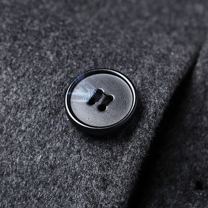 Men's Elegant and Warmer Wool Coat with Innovative Lining Lisslune