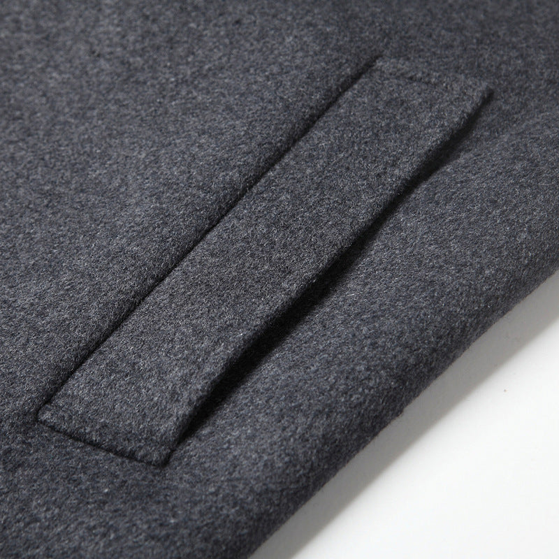 Men's Elegant and Warmer Wool Coat with Innovative Lining Lisslune