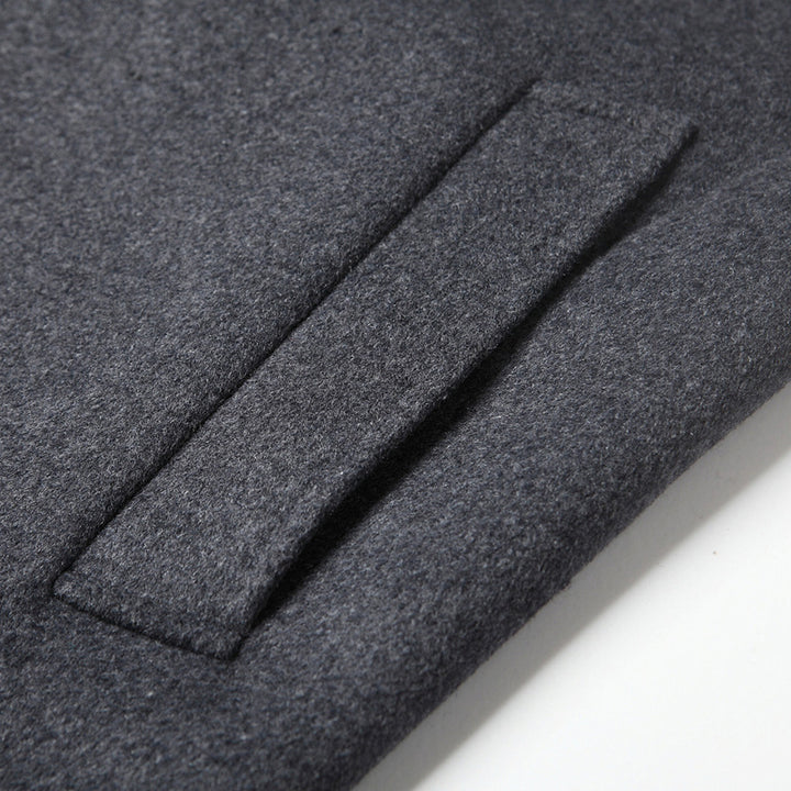 Men's Elegant and Warmer Wool Coat with Innovative Lining Lisslune