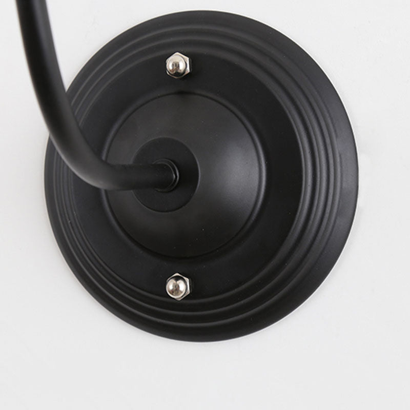 Lisslune | Metal Cylinder/Hexagonal Engaged Wall Lamp Farm 1 Lamp Restaurant Wall Mount Fixture in Black
