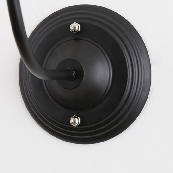 Lisslune | Metal Cylinder/Hexagonal Engaged Wall Lamp Farm 1 Lamp Restaurant Wall Mount Fixture in Black