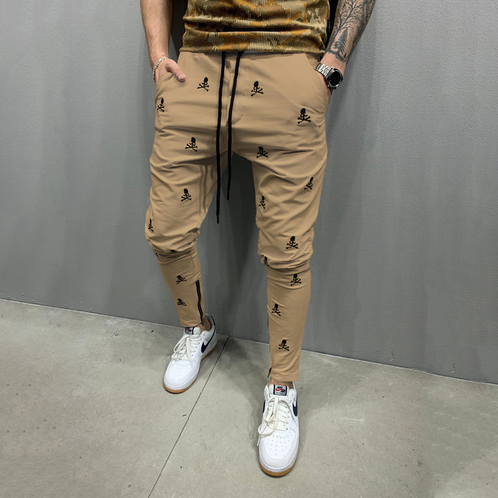 Men's cotton jogging pants with motif Lisslune
