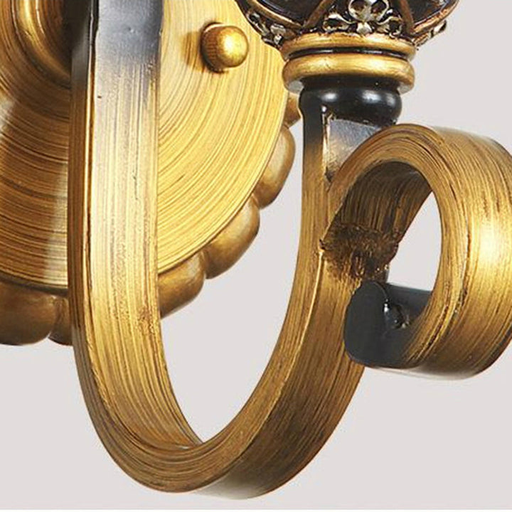 Skørter | 1/2/3 Lights Frosted Glass Vanity Light Fixture Traditional Gold Bowl/Bell Bathroom Wall Lighting