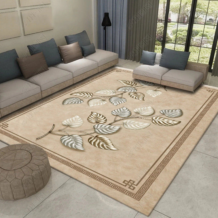 Lisslune | Multicolor Asia Indoor Rug Synthetic 3D Pattern Carpet Washable Stain Resistant Nonslip Underlay Rug for Large Room