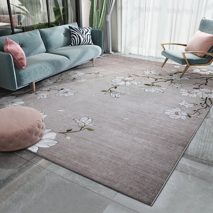 Lisslune | Multicolor Asia Indoor Rug Synthetic 3D Pattern Carpet Washable Stain Resistant Nonslip Underlay Rug for Large Room
