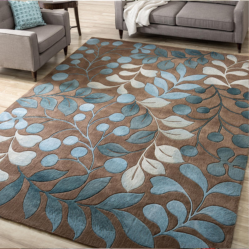Lisslune | Living Room Carpet Multi Colors Botanical Carpet Polyester