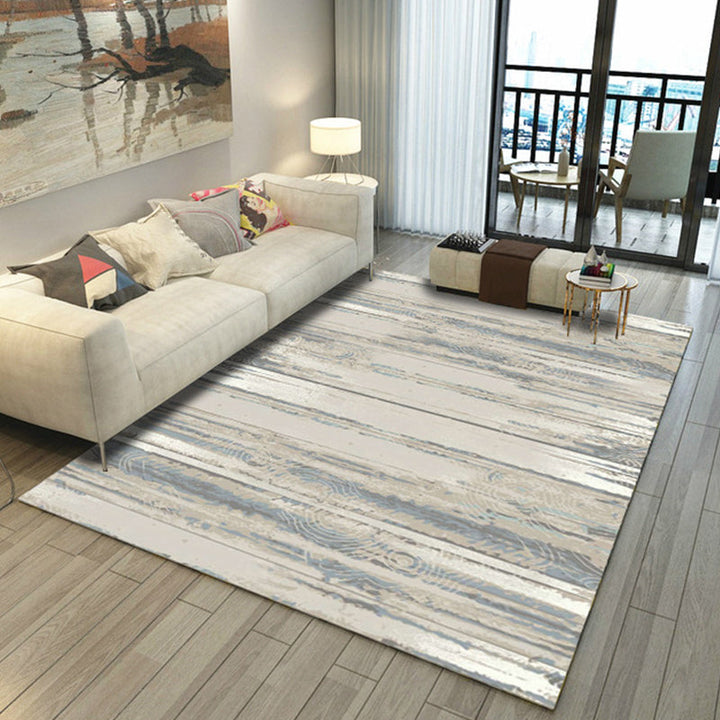 Lisslune | Asian Abstract Painting Carpet Multi-Color Polypropylene Area Rug Machine Washable Non-Slip Back Stain Resistant Rug for Large Room
