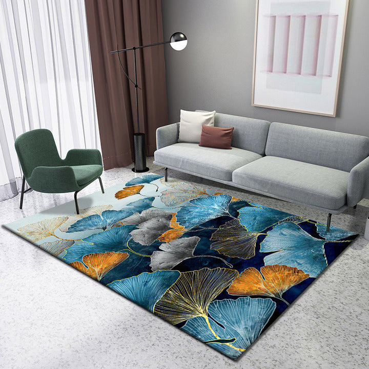 Lisslune | Enchanting 3D Natural Scene Rug Multicolor Asian Rug Synthetic Pet Friendly Stain Resistant Nonslip Back Rug for Living Room