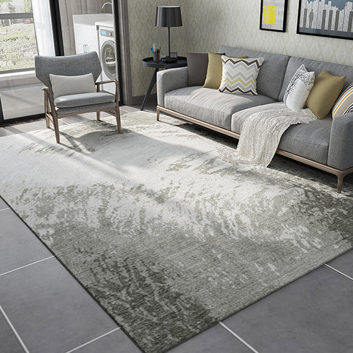 Lisslune | Cyberpunk Abstract Lines Print Rug Multi-Color Polypropylene Rug Stain Resistant Anti-Slip Pet Friendly Carpet for Home