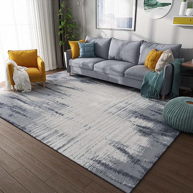 Lisslune | Cyberpunk Abstract Lines Print Rug Multi-Color Polypropylene Rug Stain Resistant Anti-Slip Pet Friendly Carpet for Home