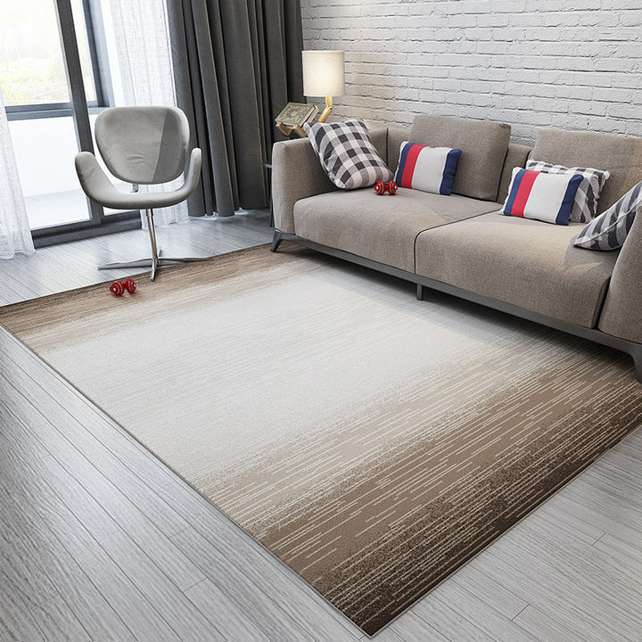 Lisslune | Cyberpunk Abstract Lines Print Rug Multi-Color Polypropylene Rug Stain Resistant Anti-Slip Pet Friendly Carpet for Home