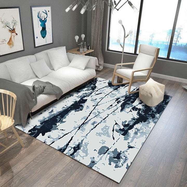 Lisslune | Steampunk Living Room Carpet Multicolored Rustic Surface Look Carpet Synthetic Stain Resistant Non-Slip Pet Friendly Indoor Carpet