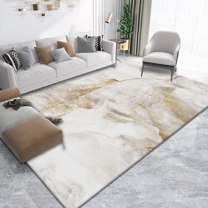 Lisslune | Postmodernism Abstract Area Rug Multi-Color Synthetic Rug Anti-Slip Washable Stain-Resistant Rug for Large Room