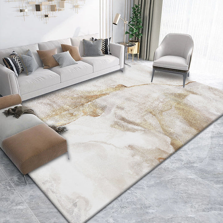 Lisslune | Postmodernism Abstract Area Rug Multi-Color Synthetic Rug Anti-Slip Washable Stain-Resistant Rug for Large Room