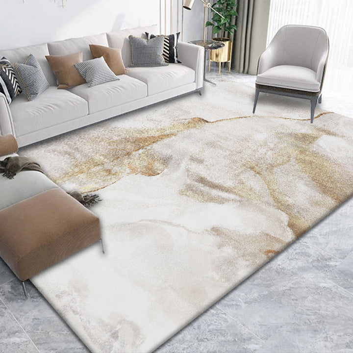 Lisslune | Postmodernism Abstract Area Rug Multi-Color Synthetic Rug Anti-Slip Washable Stain-Resistant Rug for Large Room