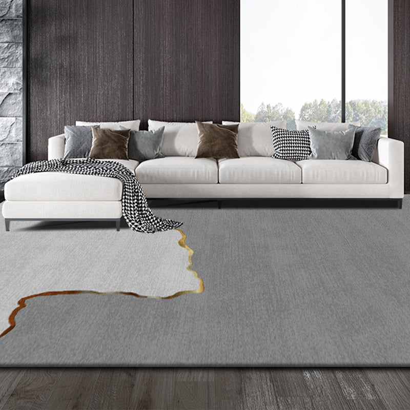 Lisslune | Postmodernism Abstract Area Rug Multi-Color Synthetic Rug Anti-Slip Washable Stain-Resistant Rug for Large Room