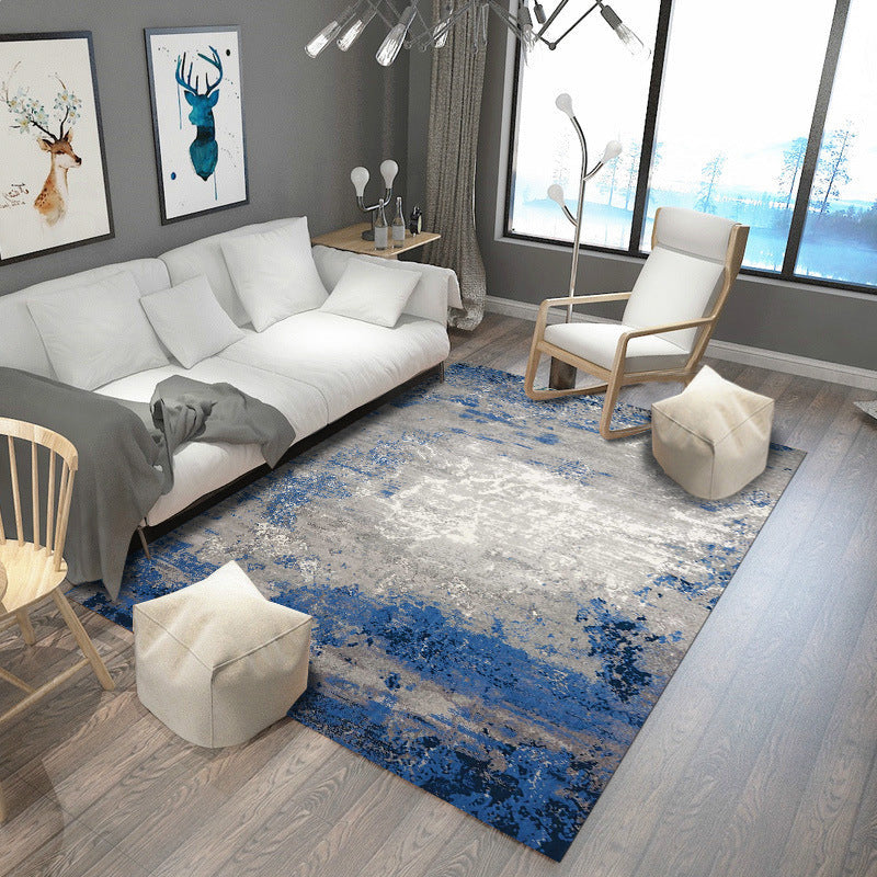 Lisslune | Shabby Chic Multicolor Steampunk Rug Polypropylene Rustic Surfaces Rug Pet Friendly Washable Non-Slip Back Rug for Home