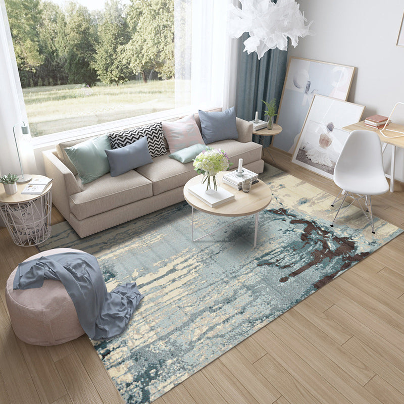 Lisslune | Shabby Chic Multicolor Steampunk Rug Polypropylene Rustic Surfaces Rug Pet Friendly Washable Non-Slip Back Rug for Home
