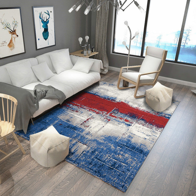 Lisslune | Shabby Chic Multicolor Steampunk Rug Polypropylene Rustic Surfaces Rug Pet Friendly Washable Non-Slip Back Rug for Home