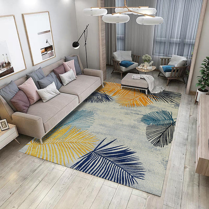 Lisslune | Retro Multicolor Abstract Carpet Polypropylene Industrial Area Carpet Stain Resistant Non-Slip Pet Friendly Carpet for Guest Room