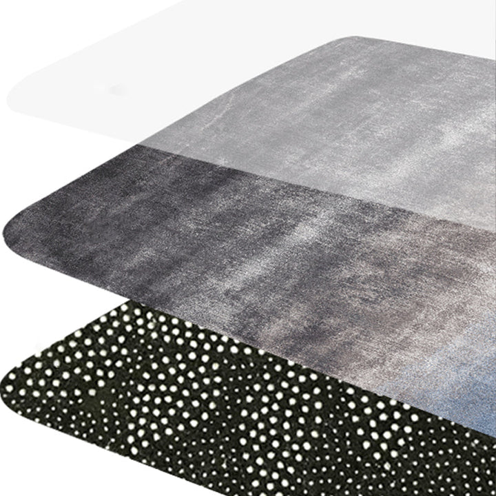 Lisslune | Simplicity Multicolor Ombre Rug Polyester Industrial Rug Non-slip Backing Pet Friendly Stain Resistant Rug for Guest Room