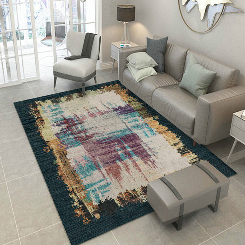 Lisslune | Restoration Industrial Carpet Multicolor Discoloration Appearance Carpet Non-slip Pet-friendly Stain-resistant Carpet for Drawing Room