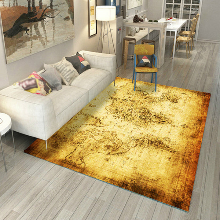 Lisslune | Restoration Industrial Carpet Multicolor Discoloration Appearance Carpet Non-slip Pet-friendly Stain-resistant Carpet for Drawing Room