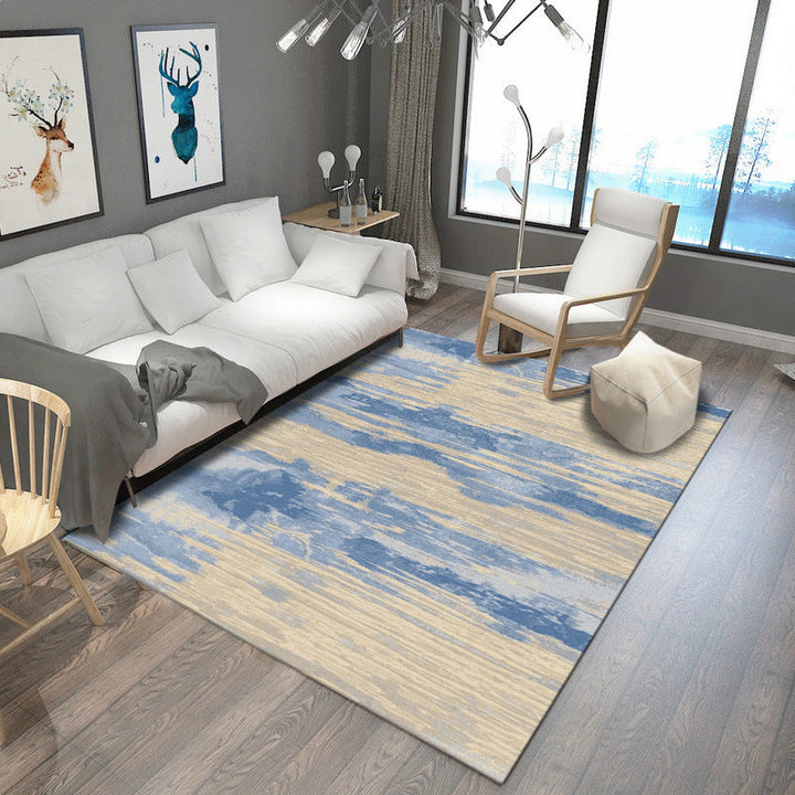 Lisslune | Steampunk Post-Expressionism Rug Multicolor Polypropylene Rug Non-slip Stain-resistant Pet-friendly Rug for Home