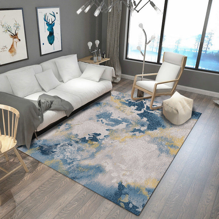 Lisslune | Steampunk Post-Expressionism Rug Multicolor Polypropylene Rug Non-slip Stain-resistant Pet-friendly Rug for Home